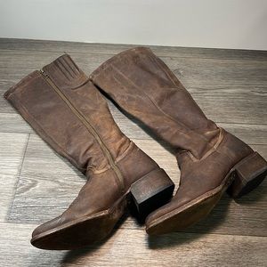 Stylish Brown Leather Ankle Boots